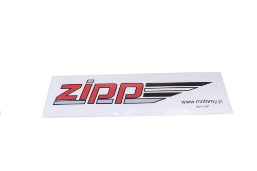 NAKLEJKA ZIPP CZERWONA 