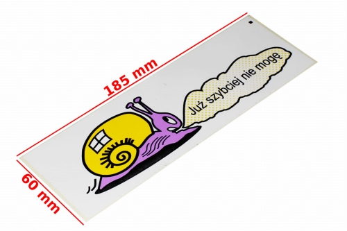 NAKLEJKA ŚLIMAK FIOLETOWY 