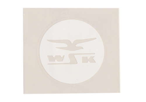 NAKLEJKA WSK BIAŁA 110x100mm 