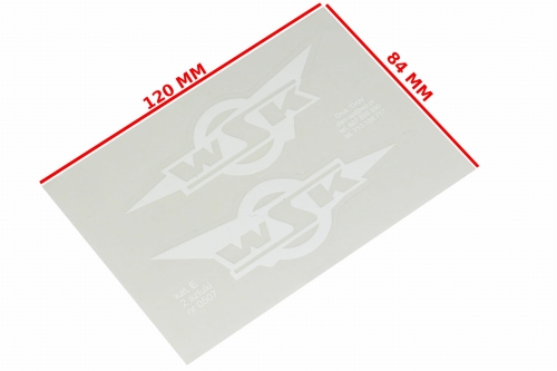 NAKLEJKA WSK BIAŁA KPL. 