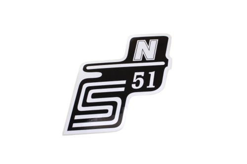 NAKLEJKA SIMSON S51 N BIAŁA 