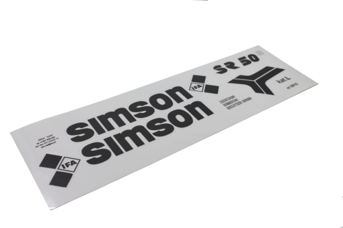 NAKLEJKA SIMSON SR50 B SKUTER CZARNA KPL. KAT-L 
