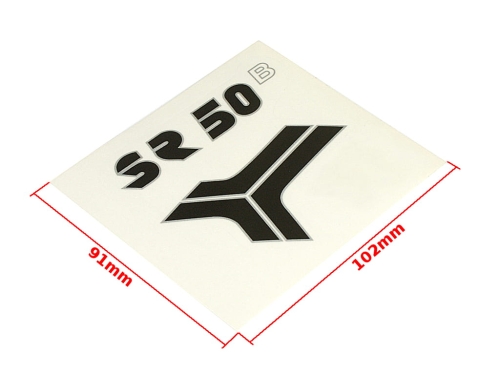 NAKLEJKA SIMSON SR50 CZARNA 