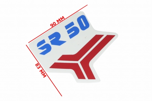 NAKLEJKA SIMSON SR50 CZERWONA ORG. DDR 