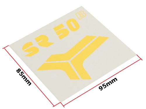 NAKLEJKA SIMSON SR50 ŻÓŁTA 