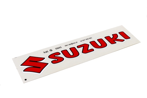 NAKLEJKA SUZUKI CZERWONA 0945 KAT-G 