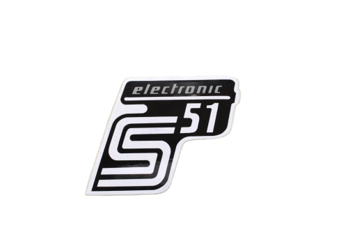 NAKLEJKA SIMSON S51 ELECTRONIC SZARA 