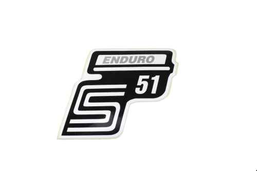NAKLEJKA SIMSON S51 ENDURO SREBRNA 