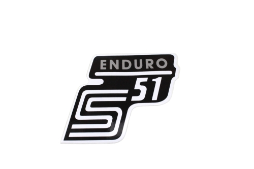 NAKLEJKA SIMSON S51 ENDURO SREBRNA 