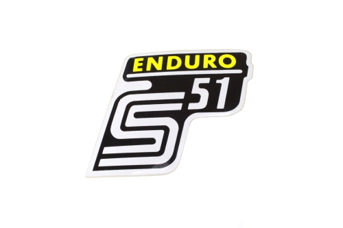 NAKLEJKA SIMSON S51 ENDURO ŻÓŁTA 