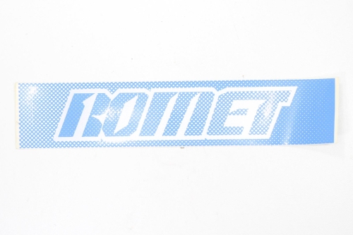 NAKLEJKA ROMET NIEBIESKO-SZARA CENTKOWANA KAT-E 