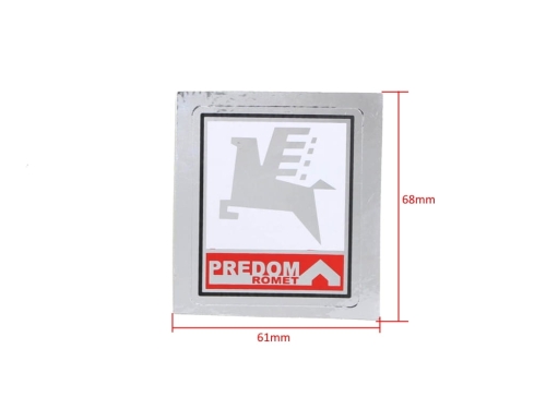 NAKLEJKA ROMET PREDOM CHROM 