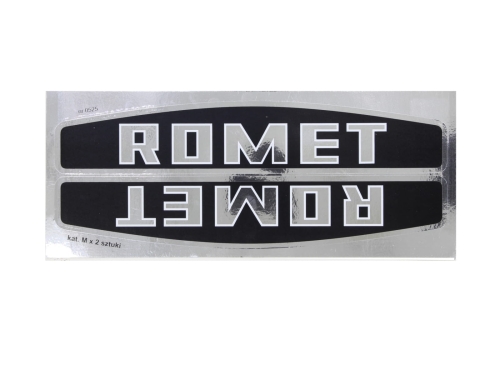 NAKLEJKA ROMET SREBRNA L/P KOMPLET 0525 KAT-M 