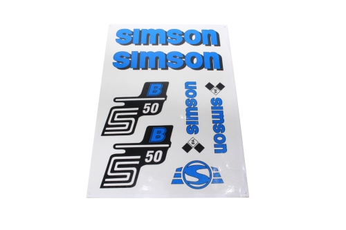 NAKLEJKA SIMSON S50 B NIEBIESKA 