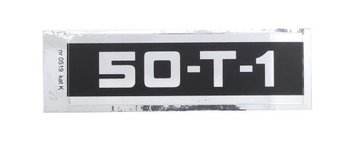 NAKLEJKA ROMET 50-T-1 150x45mm KAT-K 