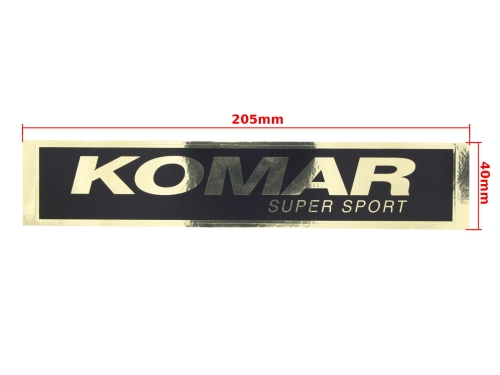 NAKLEJKA ROMET KOMAR SUPER SPORT ZŁOTA 