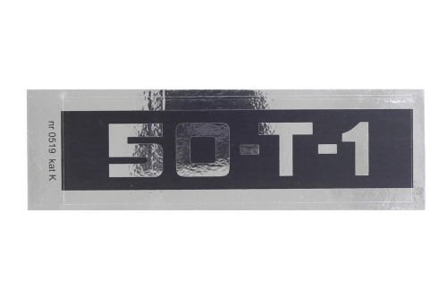 NAKLEJKA ROMET MOTORYNKA M50-T-1 KAT-K 150mmx45mm 