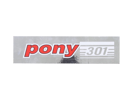 NAKLEJKA ROMET MOTORYNKA PONY CZERWONA 301 KAT-K 
