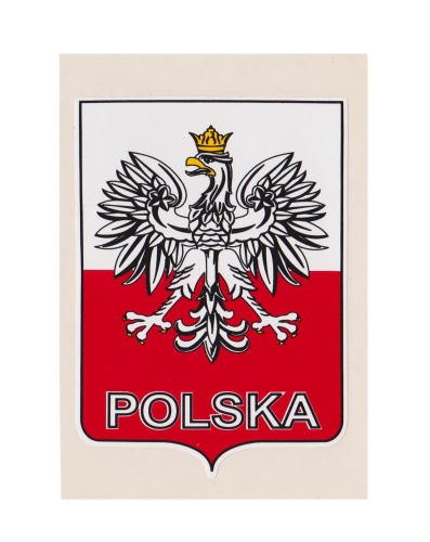 NAKLEJKA PL POLSKA ORZEŁ KAT-E 80x120mm 