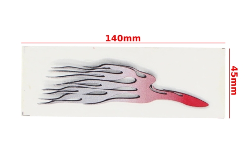 NAKLEJKA PŁOMIENIE CZERWONY 0307 