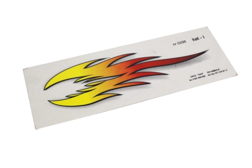 NAKLEJKA PŁOMIENIE KAT I 