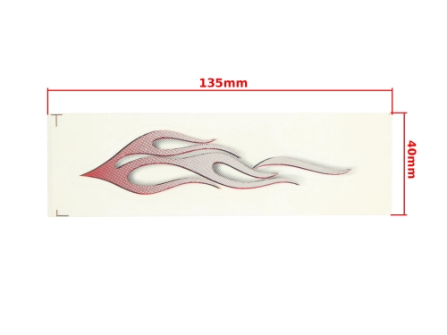 NAKLEJKA PŁOMIENIE MAŁA BORDOWA  KAT-E 