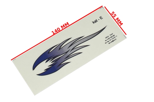 NAKLEJKA PŁOMIENIE NIEBIESKI 