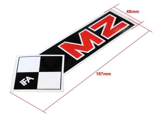 NAKLEJKA MZ IFA CZERWONA 