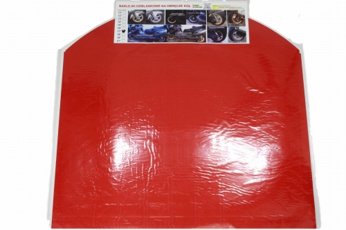 NAKLEJKA ODBLASKOWA NA OBRĘCZE KÓŁ 17