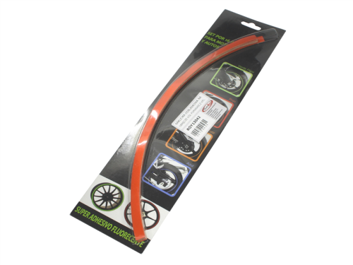 NAKLEJKA ODBLASKOWA NA OBRĘCZE KÓŁ POMARAŃCZ KPL. 