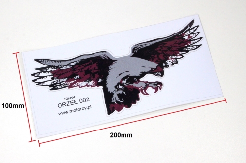 NAKLEJKA ORZEŁ SREBRNY 