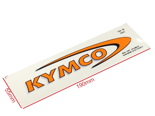 NAKLEJKA KYMCO POMARAŃCZOWA 