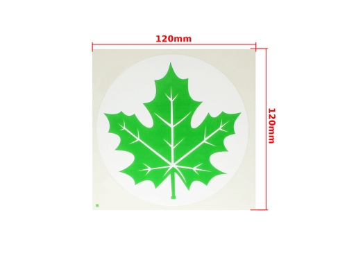 NAKLEJKA LIŚĆ KLONU ZIELONA 