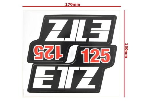 NAKLEJKA MZ ETZ 125 WYSOKA 