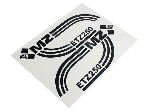 NAKLEJKA MZ ETZ 250 LUX CZARNA 