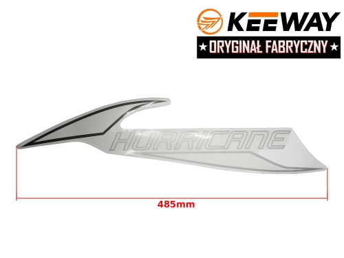 NAKLEJKA KEEWAY OWIEWKI TYŁ LEWA BIAŁA ORYGINAŁ 