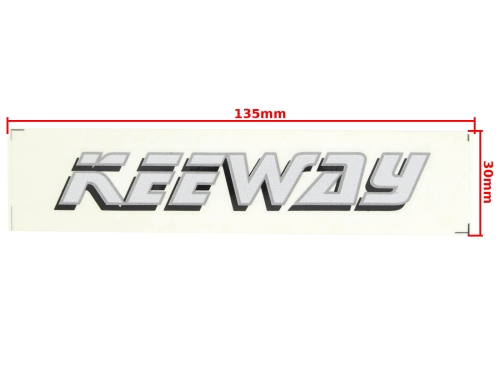 NAKLEJKA KEEWAY SZARA 