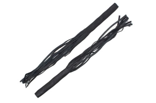 FRĘDZLE SKÓRZANE NAL NA DŹWIGNIE CZARNE KPL. 