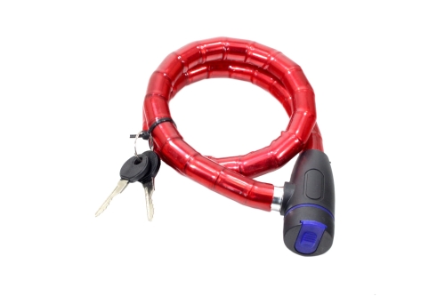 BLOKADA ZABEZP. PRZECIWKRADZIEŻOWE 80cm CZERWONE 