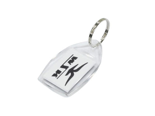 BRELOK WSK BIAŁO CZARNY 