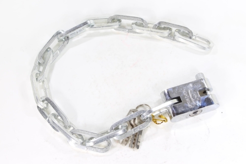 BLOKADA PRZECIWKRADZIEŻOWA KŁÓDKA Z ŁAŃCUCHEM 