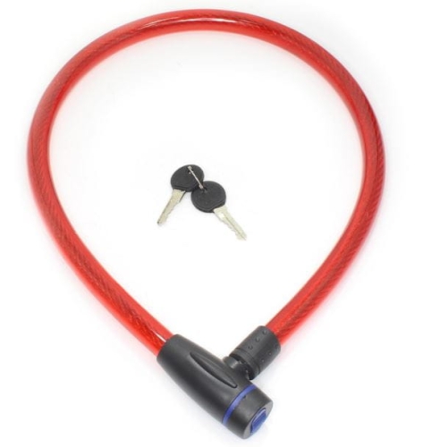 BLOKADA ZABEZP. PRZECIWKRADZIEŻOWE 100cm CZERWONE 