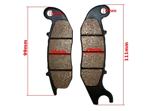 KLOCKI HAMULCA HONDA CBR125 R8 CBR150R RIEJU NKD50 