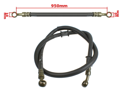 PRZEWÓD HAMULCA 950 mm SKUTER 4T/2T PRZÓD 