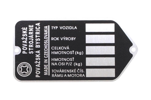 TABLICZKA ZNAMIONOWA JAWKA BABETTA 50/21 