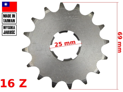 ZĘBATKA PRZÓD JAWA 350 16z TAIWAN DI 