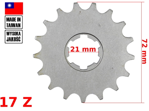 ZĘBATKA PRZÓD JAWA 350 17z TAIWAN DI 