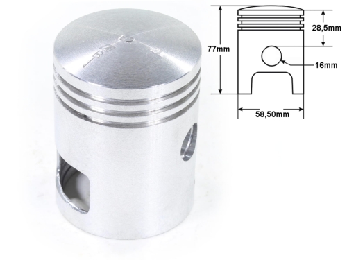 TŁOK JAWA CZ 6V 2 SZLIF LEWY 58,50 