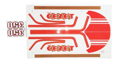 NAKLEJKA JAWA CEZET 350 480x310mm KAT N 