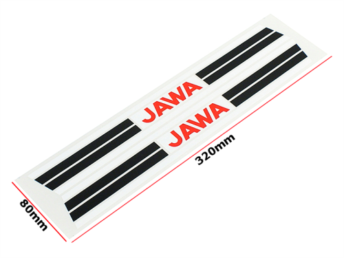 NAKLEJKA JAWA CZERWONA DŁUGA KPL. KAT-G 